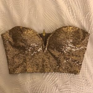 Sequin crop top